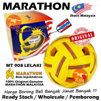 MARATHON Bola Sepak Takraw Ball Synthetic Sepak Takraw LELAKI Ball Marathon Bola Takraw MT-908